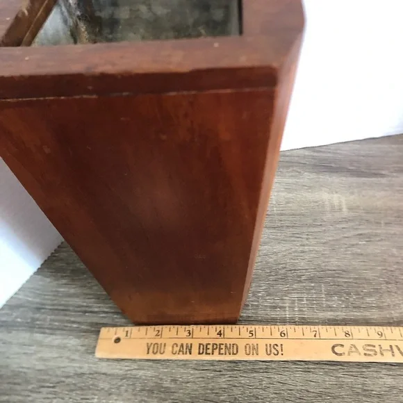 Handmade Wooden Rectangular Vase - Picture 10 of 12